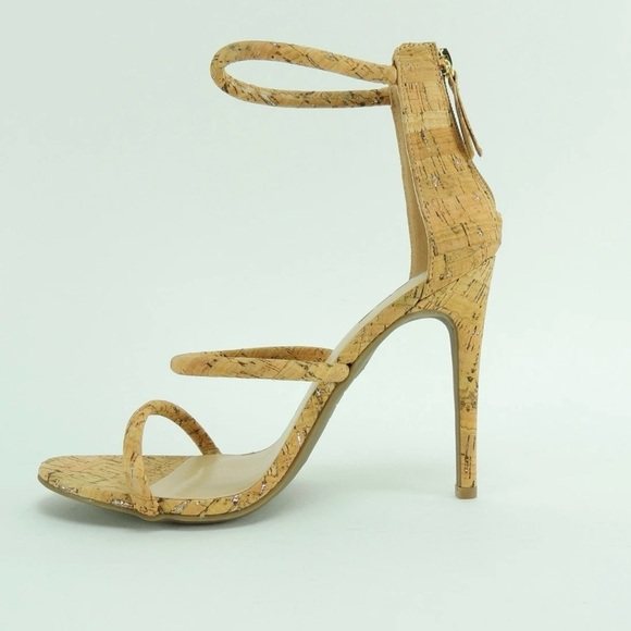 bebe Shoes - Bebe Berdine G Tan Gold Cork Women's Sandals